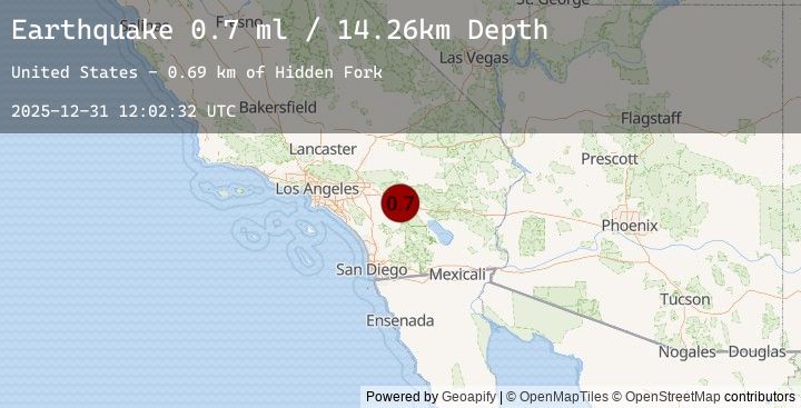 Map of 7 km WSW of Palm Springs, CA