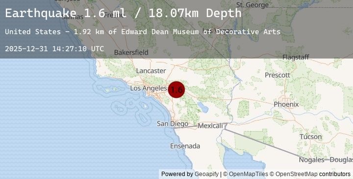 Map of 6 km E of Calimesa, CA