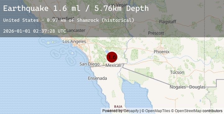 Map of 6 km W of Calipatria, CA