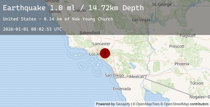 Map of 2 km ESE of Covina, CA