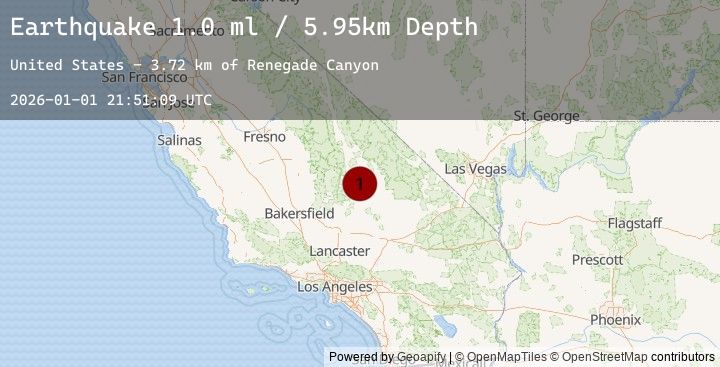 Map of 20 km E of Little Lake, CA