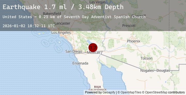 Map of 3 km SSE of Brawley, CA