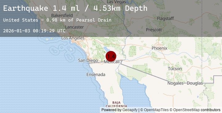 Map of 4 km S of Brawley, CA
