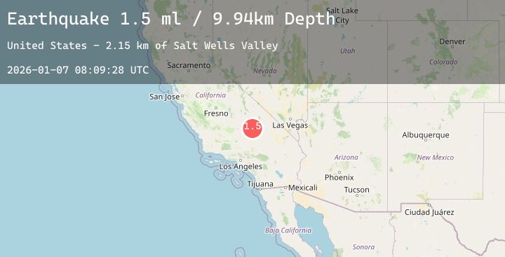 Map of 13 km SW of Searles Valley, CA