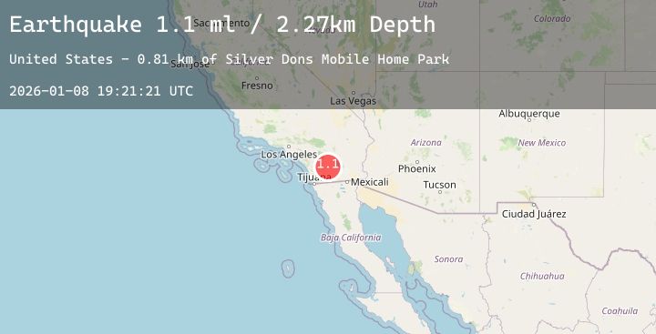 Map of 2 km S of Borrego Springs, CA