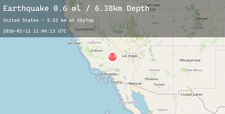 Map of 13 km WSW of Searles Valley, CA
