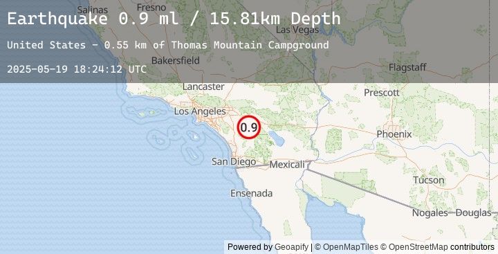Map of 8 km N of Anza, CA