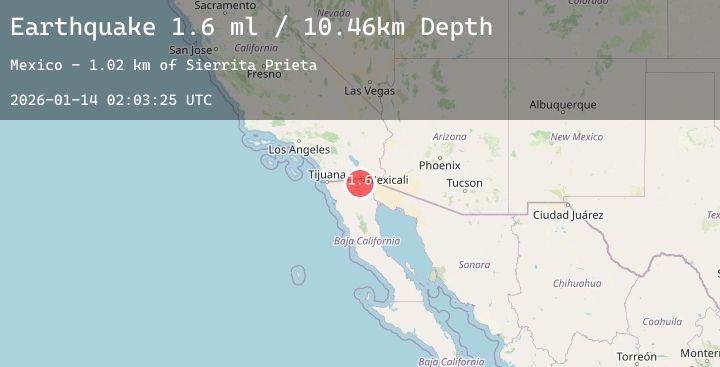 Map of 10 km SSE of Progreso, B.C., MX