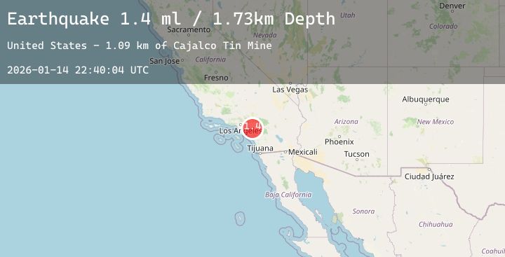 Map of 4 km SE of Home Gardens, CA