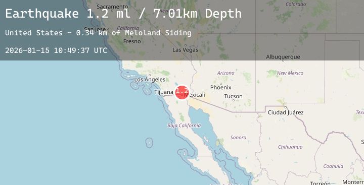Map of 7 km WSW of Holtville, CA