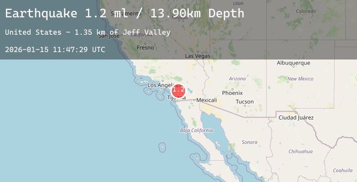 Map of 8 km SSE of Palomar Observatory, CA