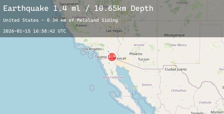 Map of 7 km WSW of Holtville, CA
