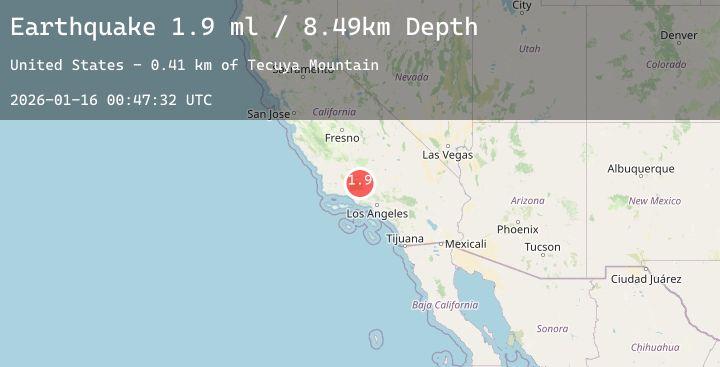 Map of 4 km WNW of Frazier Park, CA