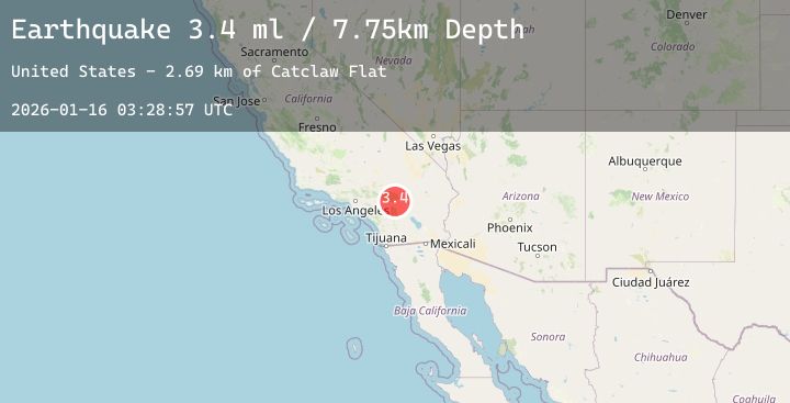 Map of 7 km WSW of Morongo Valley, CA