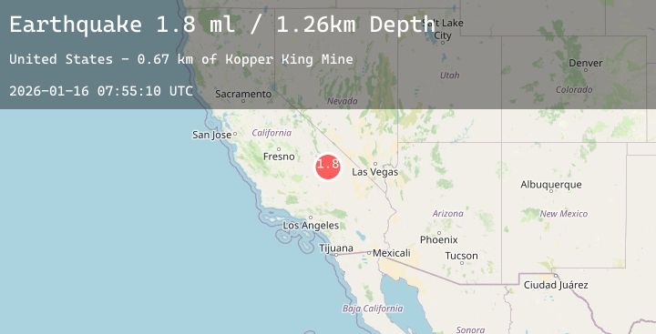 Map of 32 km N of Searles Valley, CA