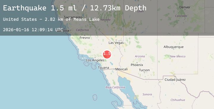 Map of 35 km N of Yucca Valley, CA