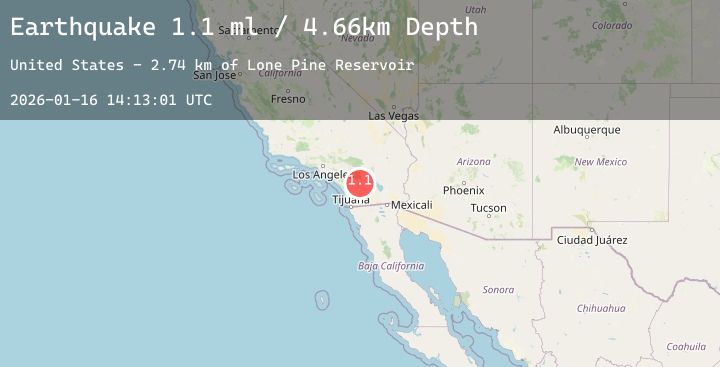 Map of 15 km N of Warner Springs, CA