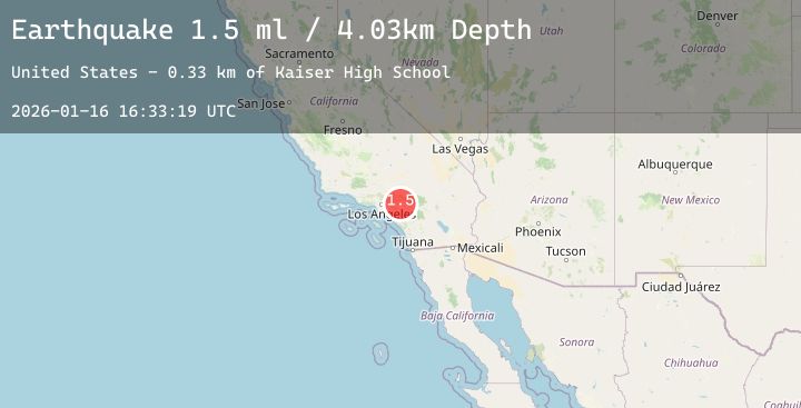 Map of 5 km NNW of Glen Avon, CA