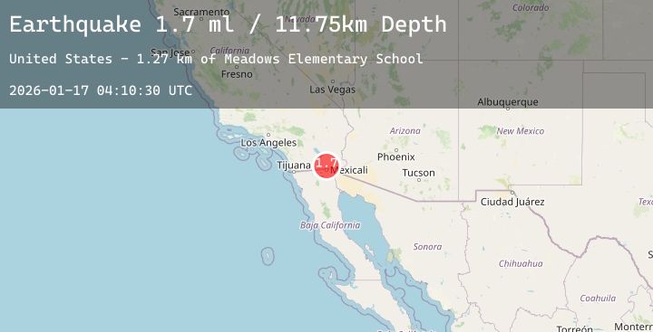 Map of 7 km WSW of Holtville, CA