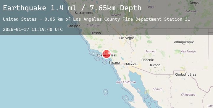 Map of 1 km NE of Paramount, CA