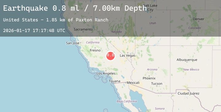 Map of 19 km W of Searles Valley, CA