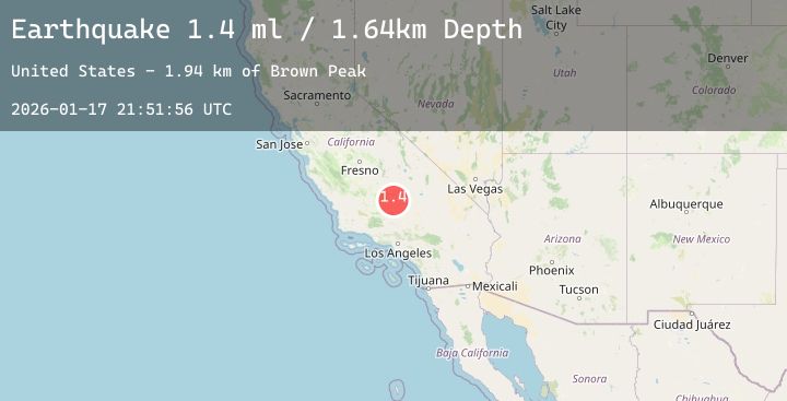 Map of 13 km SSE of Bodfish, CA