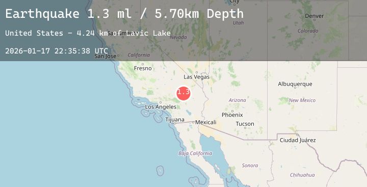 Map of 12 km WSW of Ludlow, CA