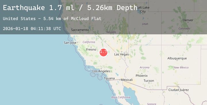 Map of 7 km NE of Coso Junction, CA