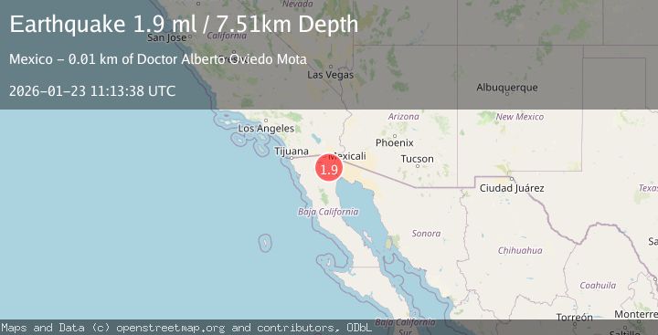 Map of 9 km SSW of Alberto Oviedo Mota, B.C., MX