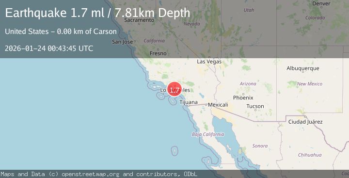 Map of 1 km SSE of Carson, CA