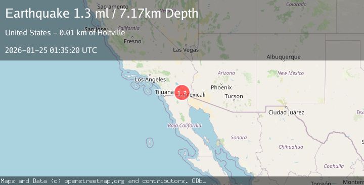 Map of 8 km WSW of Holtville, CA