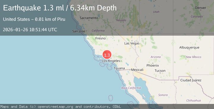 Map of 11 km N of Piru, CA