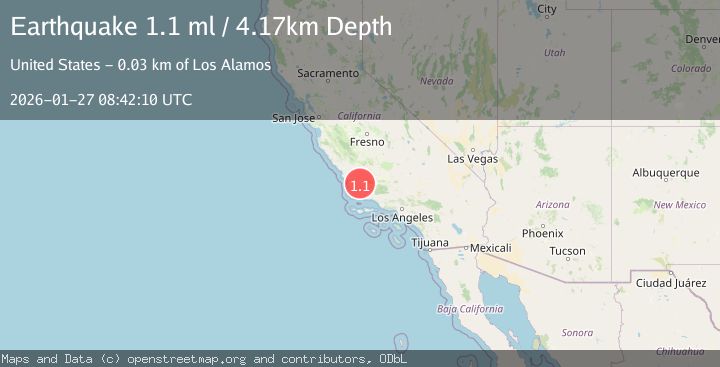 Map of 30 km NE of Los Alamos, CA