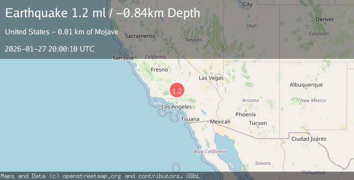 Map of 7 km S of Mojave, CA