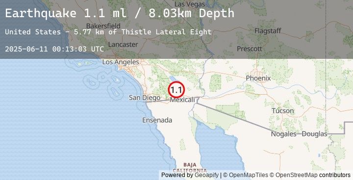 Map of 12 km WSW of Westmorland, CA