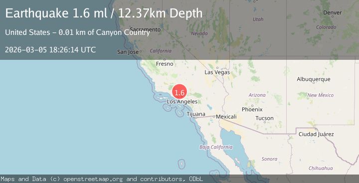 Map of 8 km NE of Santa Clarita, CA