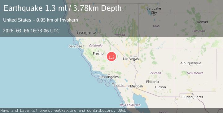 Map of 12 km NNE of Coso Junction, CA