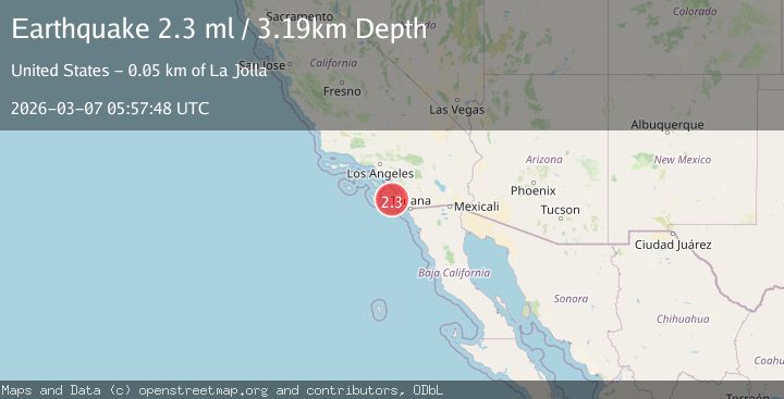 Map of 4 km W of Lake Henshaw, CA