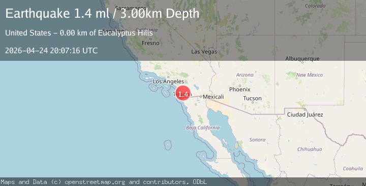 Map of 5 km NNW of Lakeside, CA