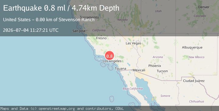 Map of 5 km S of Valencia, CA