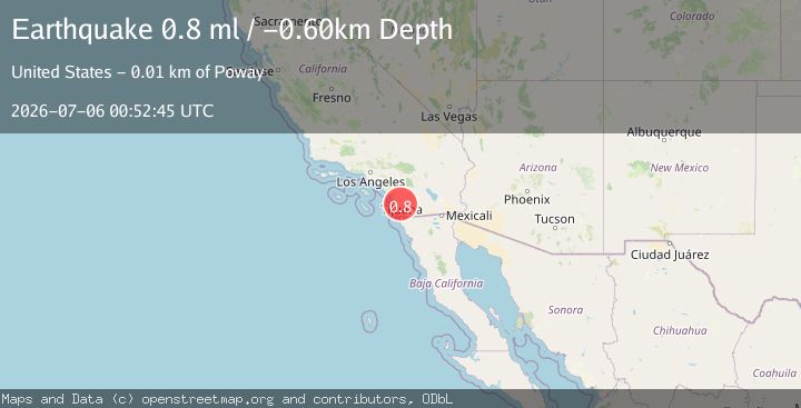 Map of 5 km N of Poway, CA