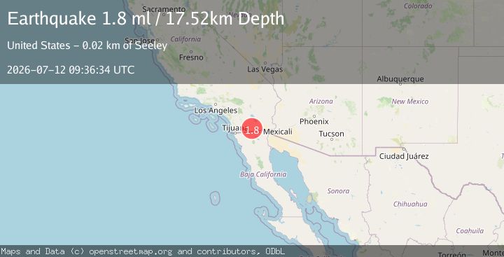 Map of 8 km NE of Ocotillo, CA