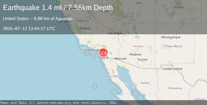 Map of 5 km WSW of Aguanga, CA