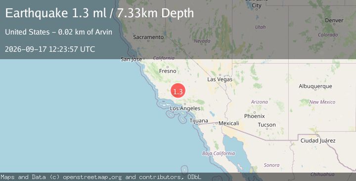 Map of 15 km NNE of Grapevine, CA