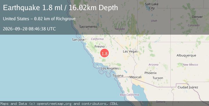 Map of 20 km E of McFarland, CA