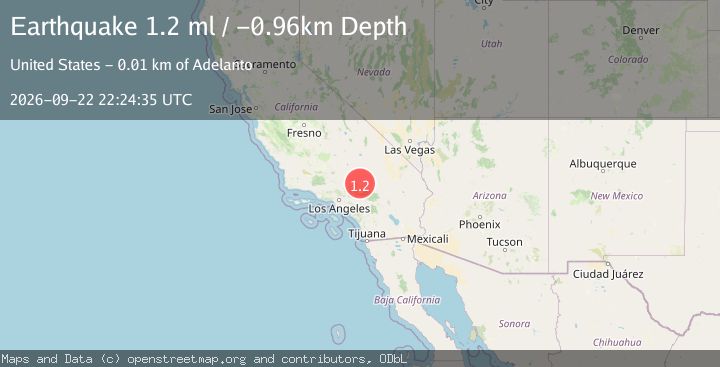 Map of 10 km NE of Adelanto, CA