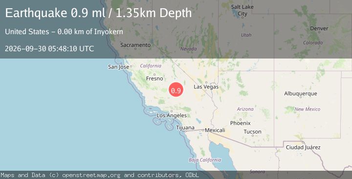 Map of 2 km W of Inyokern, CA