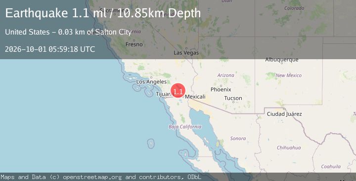 Map of 24 km W of Westmorland, CA