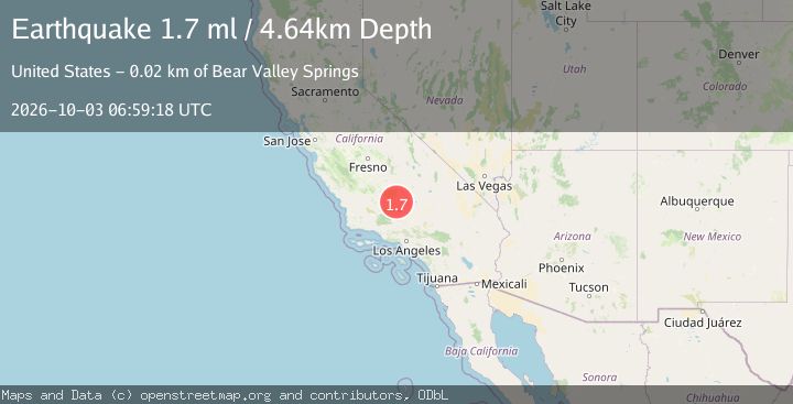 Map of 22 km NE of Arvin, CA