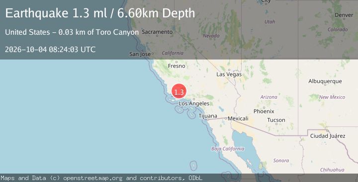 Map of 27 km NNE of Montecito, CA